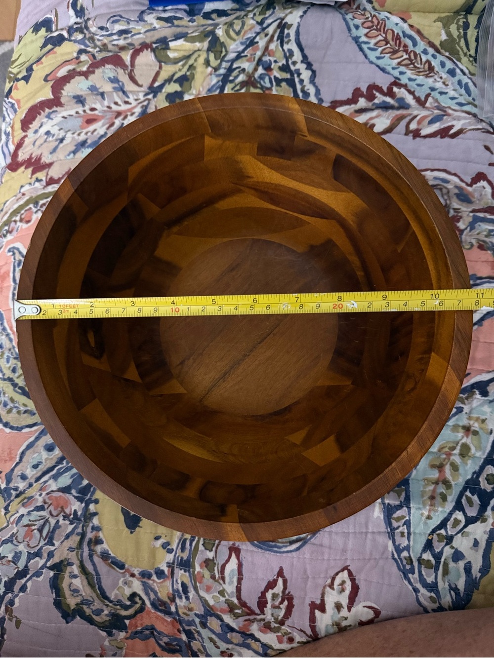 Large Wooden Serving Bowl